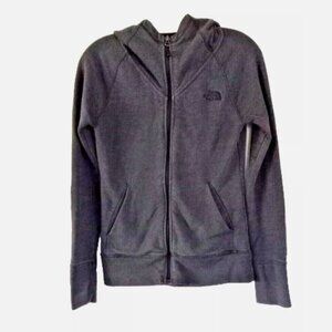 The North Face Women’s Hoodie Sz XS Gray Full Zip Logo Pockets Casual Jacket